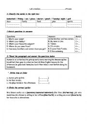 English Worksheet: 7th Form Review