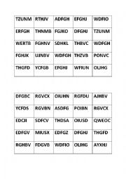 English Worksheet: Bingo - the English alphabet - spelling practice