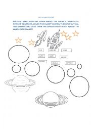 English Worksheet: The Solar System