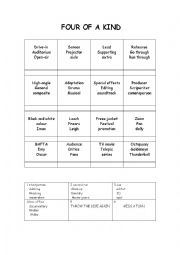 English Worksheet: Cinema game