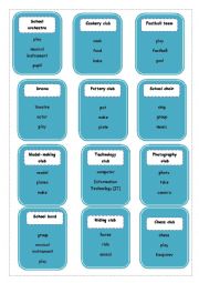 English Worksheet: Taboo Game 