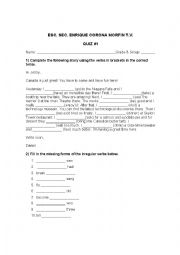 English Worksheet: Simple Past verbs quiz