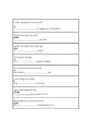 FCE Use of English Part 4 Sentence Transformation