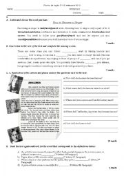 English Worksheet: revision of comparisons and past tense