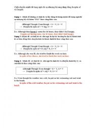English Worksheet: although - inspite - despite