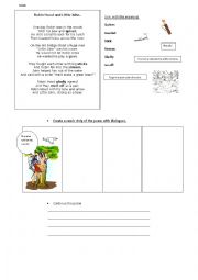 Robin Hood and Little John- Poem activity