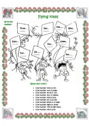 English Worksheet: Flying kites