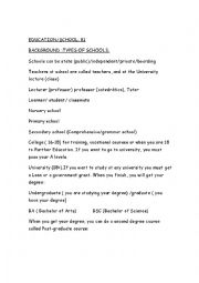 English Worksheet: Education vocabulary B1/B2