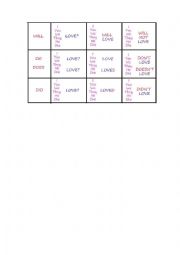 English Worksheet: Rules verb tenses