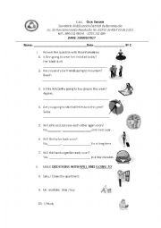 English Worksheet: future