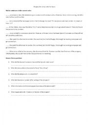 English Worksheet: THE STRANGER - CHAPTER 12