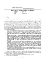 Reading Writing Speaking Test (Essay and Multiple Choice) 