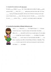 English Worksheet: to be