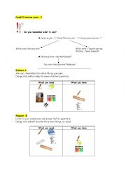 English Worksheet: Classroom English and school things