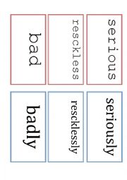 Adverbs and Manner adverbs 