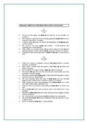 English Worksheet: Phrasal Verb List with Multiple Choice Questions