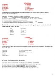 English Worksheet: 400 words for TOEFL/YDS exams