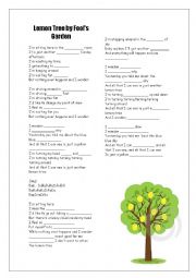 English Worksheet: Lemon Tree by Fools Garden
