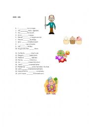 English Worksheet: HAVE, HAS