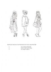 English Worksheet: Identifying clothes