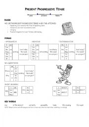 English Worksheet: Present Continuous Tense