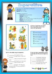 English Worksheet: Imperative Worksheet