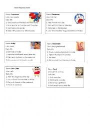English Worksheet: Frequency adverbs (review)