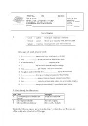 English Worksheet: Modal verbs