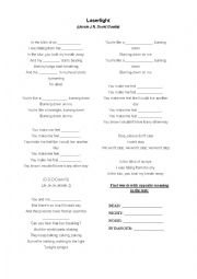 English Worksheet: Jessie J - Laserlight ft. David Guetta 