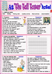 English Worksheet: At 