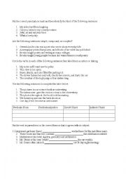 English Worksheet: Grammar Worksheet