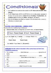 English Worksheet: Conditionals - All types