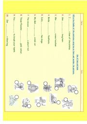 English Worksheet: use of has and have