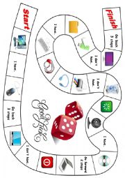 English Worksheet: Computer Board Game