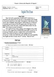 English Worksheet: describing a city 