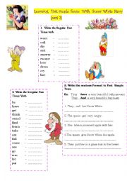 Past  Simple Tense from Snow White Story Part 2