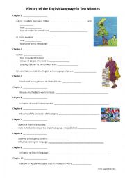 English Worksheet: History of the English Language