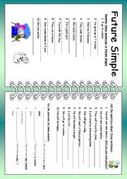 English Worksheet: Future Simple