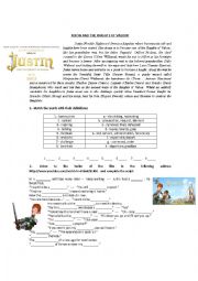 English Worksheet: Listening - Justin and the Knights of Valour