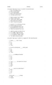 English Worksheet: simple present