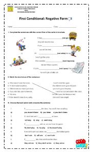 English Worksheet: first conditional