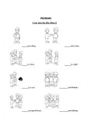 English Worksheet: Pronoun for learners