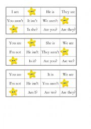 English Worksheet: Bingo Verb To Be