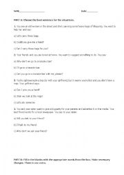 English Worksheet: Vocabulary Forms