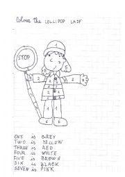 English Worksheet: LOLLIPOP LADY