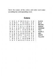 Wordsearch colors