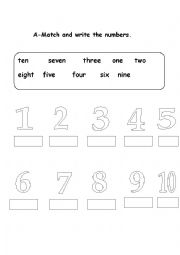 numbers&colors  for young learners