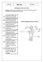 English Worksheet: smoking and health