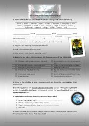 English Worksheet: The Mortal Instruments - City of Bones trailer