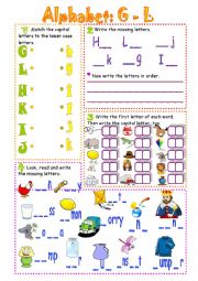 Alphabet Revision- Letters G - L